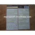 Alphabet/Letter glitter paper sticker